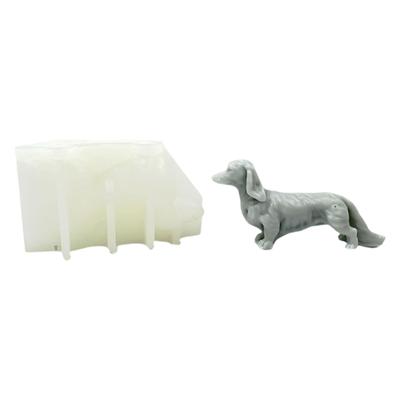 Dog Shaped Silicone Candle Molds for Candle Soap Gypsum Decorations, Plaster Silicone Molds, Fondant Silicone Molds