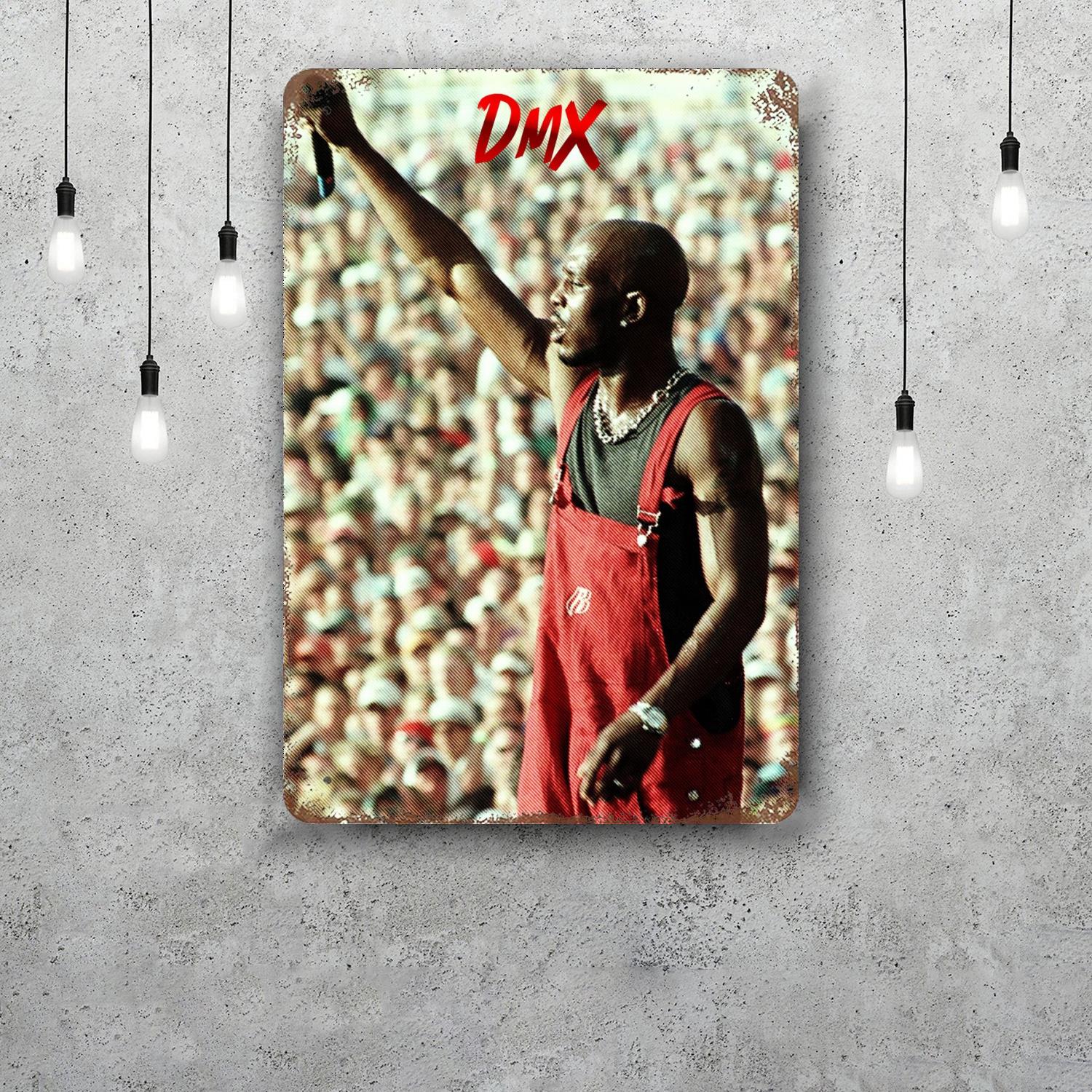 

Rest In Peace DMX Funny Bar Metal Sign Retro Plaque Vintage Sign Alcohol Drinker Pub Club Kitchen Wall Decoration 20x30cm（7.8x11.8inch）