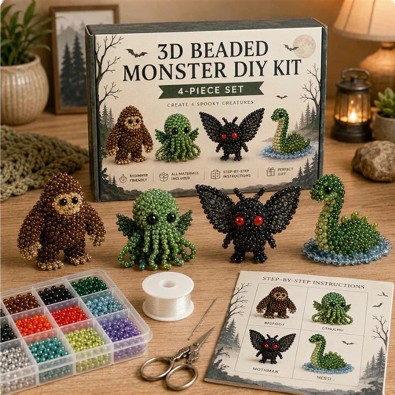 Cute 3D Beaded Animal Diy Kit Handmade Bead Weaving Kit With Instructions For Adults & Kids Perfect Gifts Home Decoration