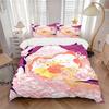 3pcs Floral Fantasy Bedding Set Down Comforter Cover and Pillowcases, Suitable for All Seasons(No Insert)-0729052