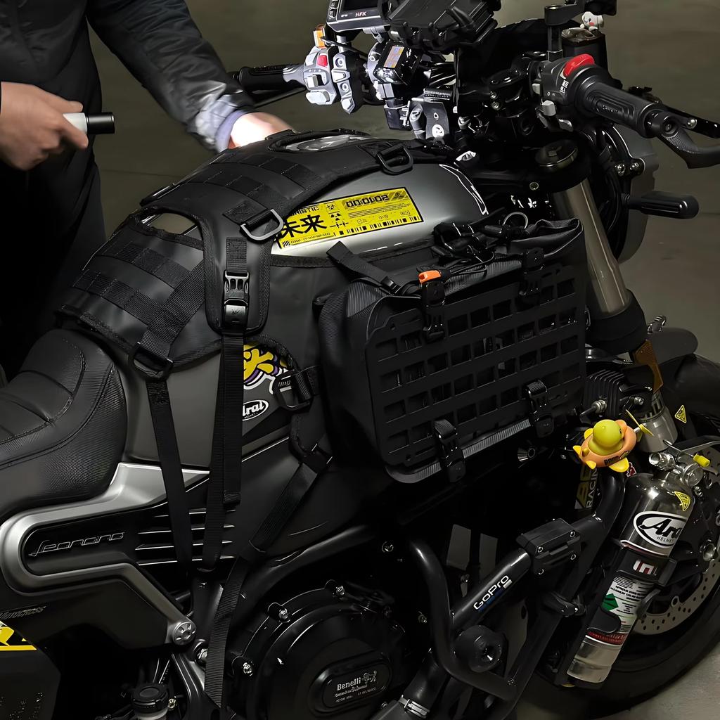 Universal Multi-Purpose Motorcycle Tank Bag Base Off-Road Compatible with Motorcycle Tank Vests Set