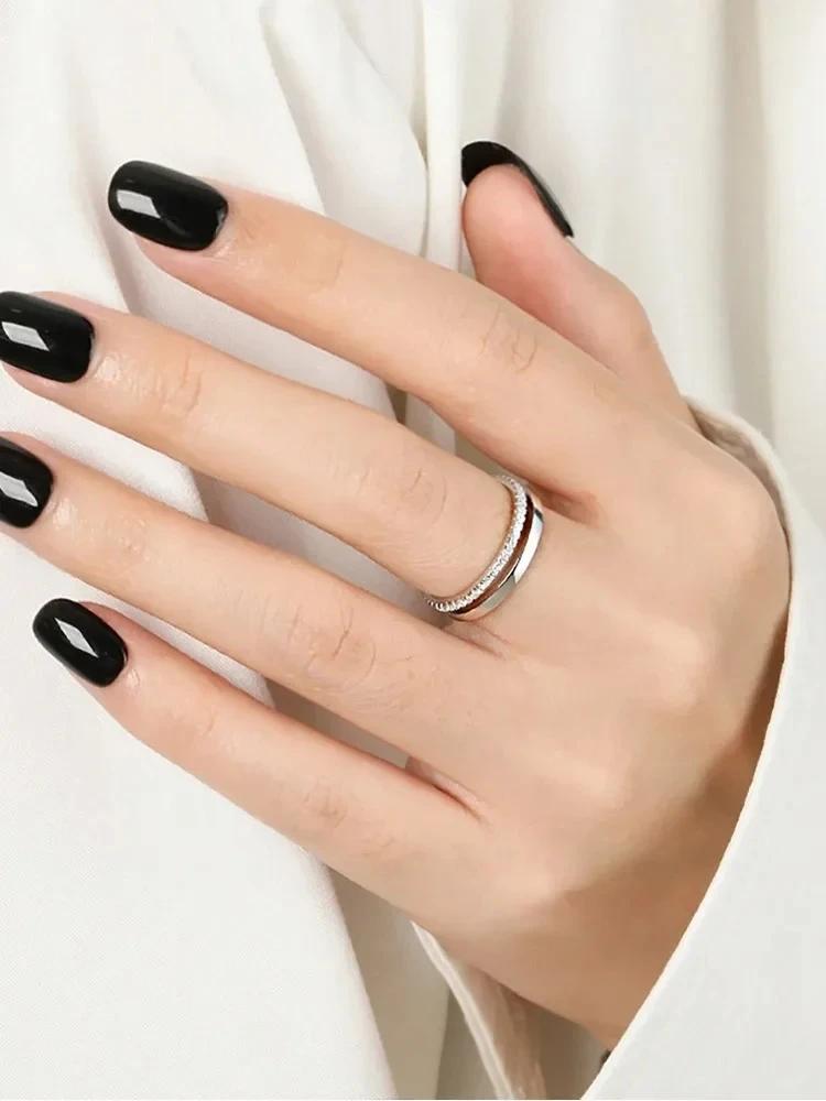 925 Silver Fashion Sparkling Classic Zircon Ring For Women Engagement Wedding Luxury Fashion High Quality Fine Jewelry