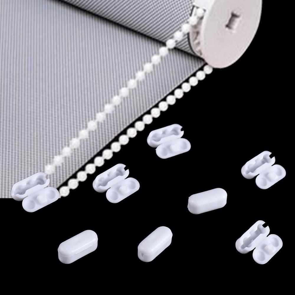 White Blinds Pull Bead Connector Curtain Accessories Curtain Repair Parts Curtain Chain Connector
