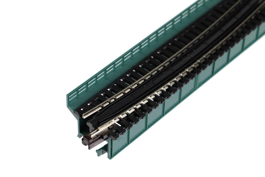 KATO N Gauge Single Track Deck Girder Curved Iron Bridge Green Railway Model Supplies R448-15° 20-466