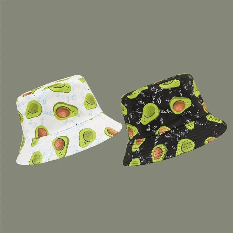 Spring and Summer Cotton Print Bucket Hat Fisherman Hat Outdoor Travel Sun Cap for Men and Women 86