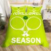 Pickleball Duvet Cover Full Size Ball Sports Gaming Bedding Set Yellow White Quotes Comforter Cover Black Microfiber Quilt Cover