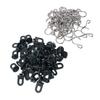 50 Pieces Plastic Roller Clips S Hook Stainless Steel Greenhouse Hook for Plant Pots, 50 Clips and 50 Hooks for Gardening and Planting