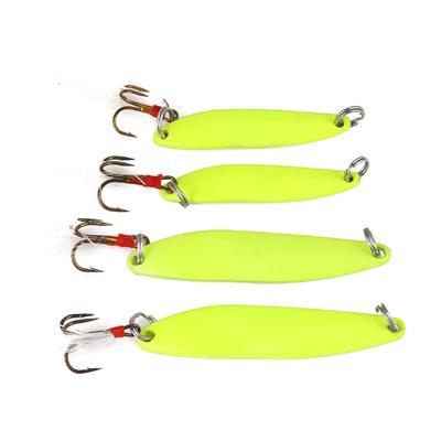 3 Pezzi Cucchiaino da Pesca Metalico Luminoso Esca Artificiale Dura Spinner Esca Dura per Pesca Sequins con Amo
