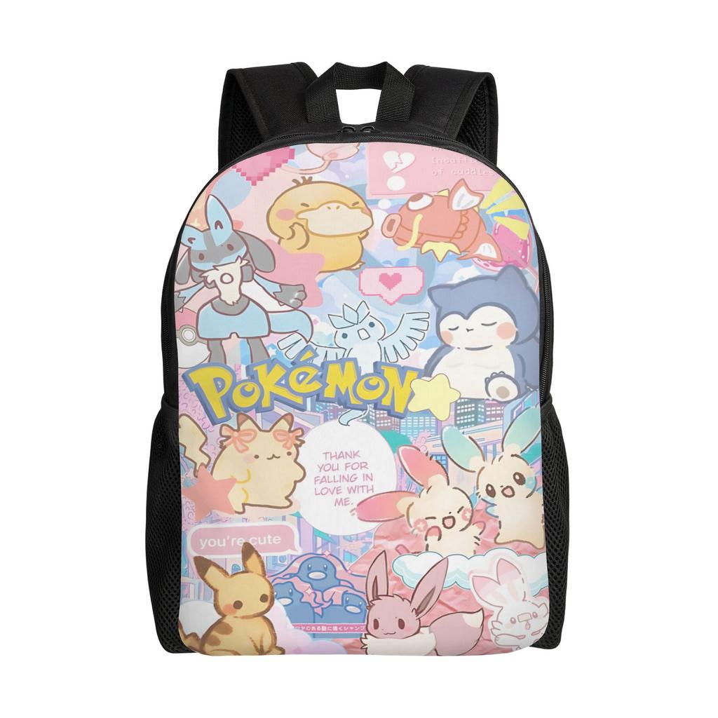 Pokemon Backpacks Daypack Summer Vibes mochila Camping Large Capacity Rucksack