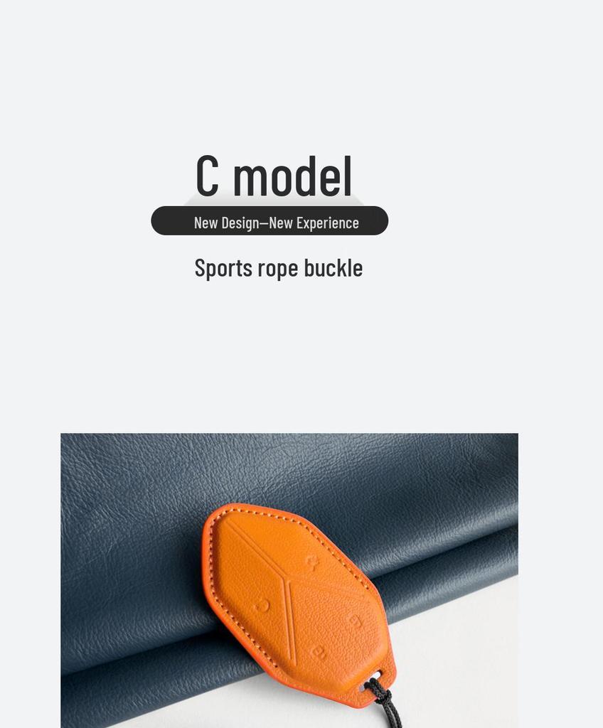 2026 Fangchengbao Tie 7/3 Leather Key Cover for Leopard 8/5 Car Key Modification