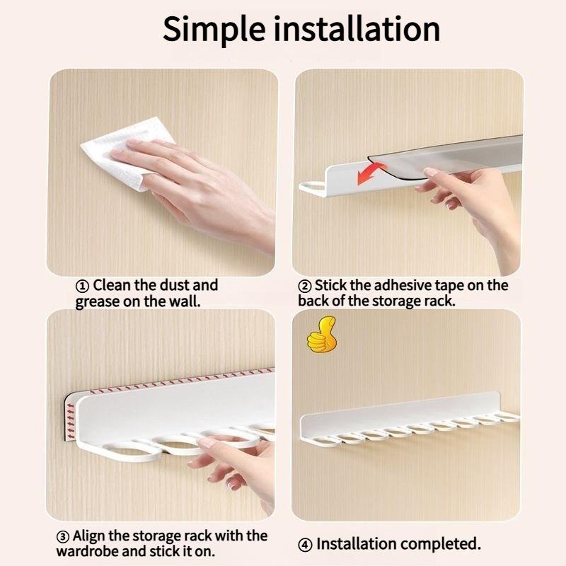 1PC wardrobe underwear underwear socks storage rack wall-mounted bra hook hanger storage box rack finishing artifact