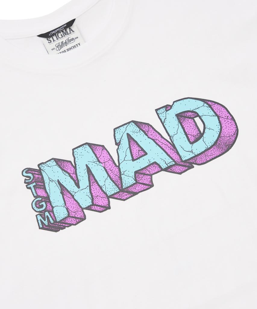 STIGMA Mad Oversized Short Sleeves T-Shirts White