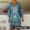 Women's Fashion Summer Spring V-Neck Long Sleeve Casual Dresses