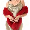 180cm Imitation Mink Fur Long Scarf Winter Warm Thickened Faux Fur Plush Wrap Shawl Women Fashion Vintage Scarves Outdoor