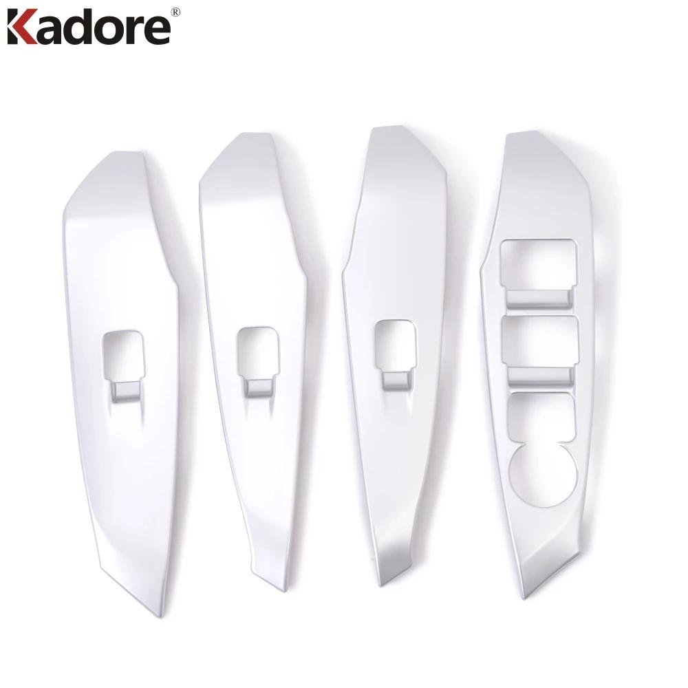 Car ide Door Armrest Window Lift Switch Button Panel Cover Trim For Mazda 6 Atenza 2017 2018 Matte Interior Accessories