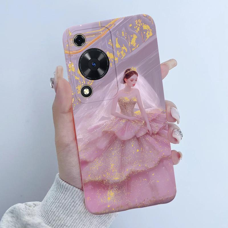 Case For Huawei Nova Y72 Butterfly Floral Girl Design Soft TPU Silicone Back Cover For Huawei Nova Y 72 MGA-LX3 Enjoy 70 Fundas