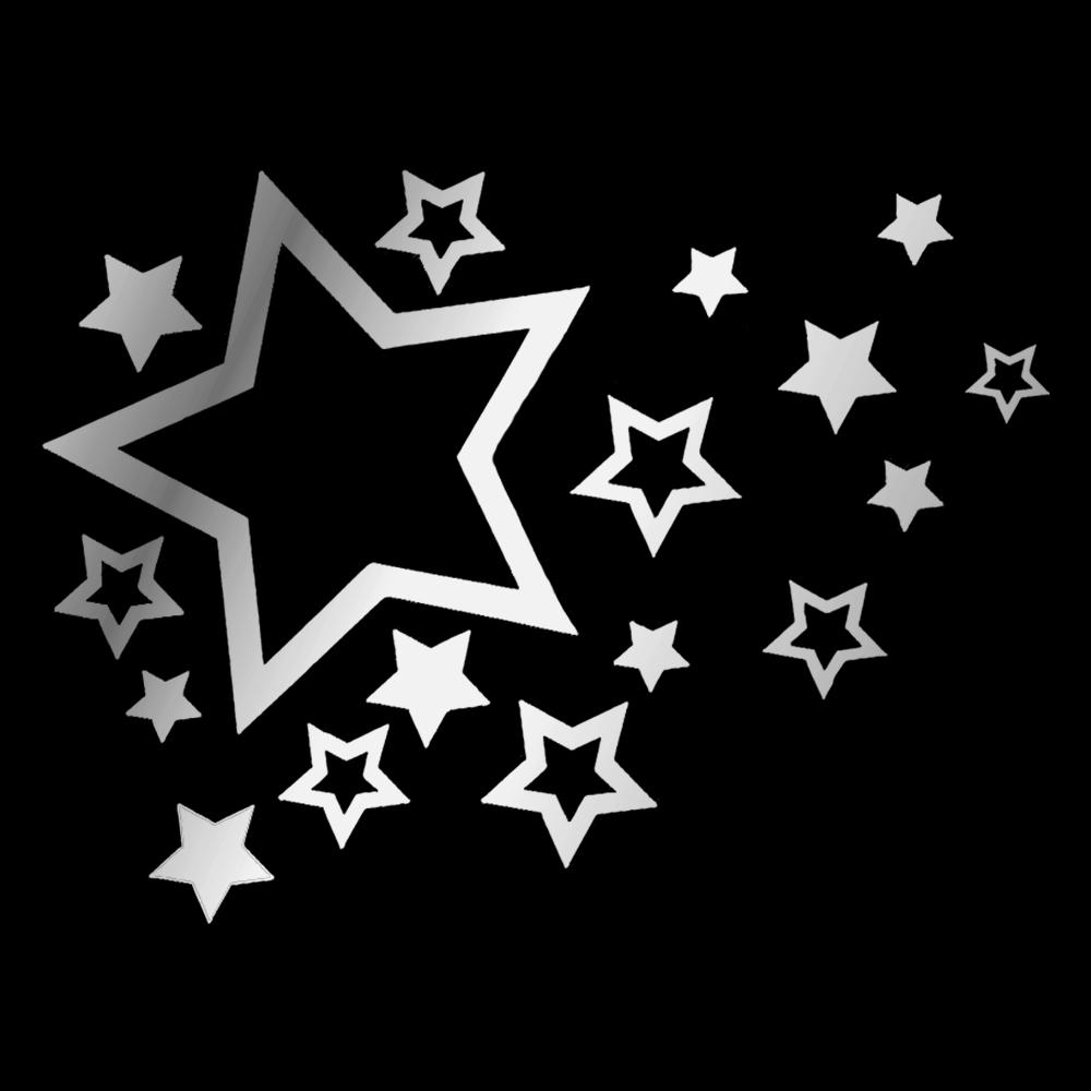 16*12CM Fashion Shooting Stars Styling Vinyl Car Sticker Bumper Decorate Car Styling Decorative Accessories