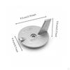 Outboard Anode Aftermarket Sacrificial Metallic-Finish for Boat Owners
