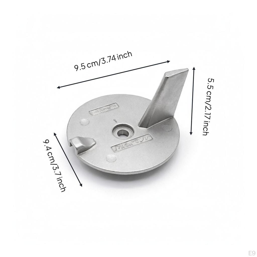 Outboard Anode Aftermarket Sacrificial Metallic-Finish for Boat Owners