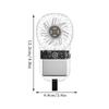 Portable Hand Fan Pocket Portable Hand Fan Small 3 Speeds Air Cooler With Ambient Lighting Battery Operated Cool Gadgets For