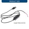 USB Speed Control Cable With 3 Adjustable Modes Feature 2 Wire Bare End for 5V Devices Without Voltages Boost Black