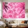Grote Roze Bloemige Tropische Palmblad Wandkleed Ophanging voor Slaapkamer Woonkamer Boho Polyester Huisdecoratie
