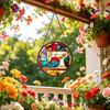 Buntglas Fenster Hängende Puzzle Anhänger Garten Küche Wintergarten Heimdekoration