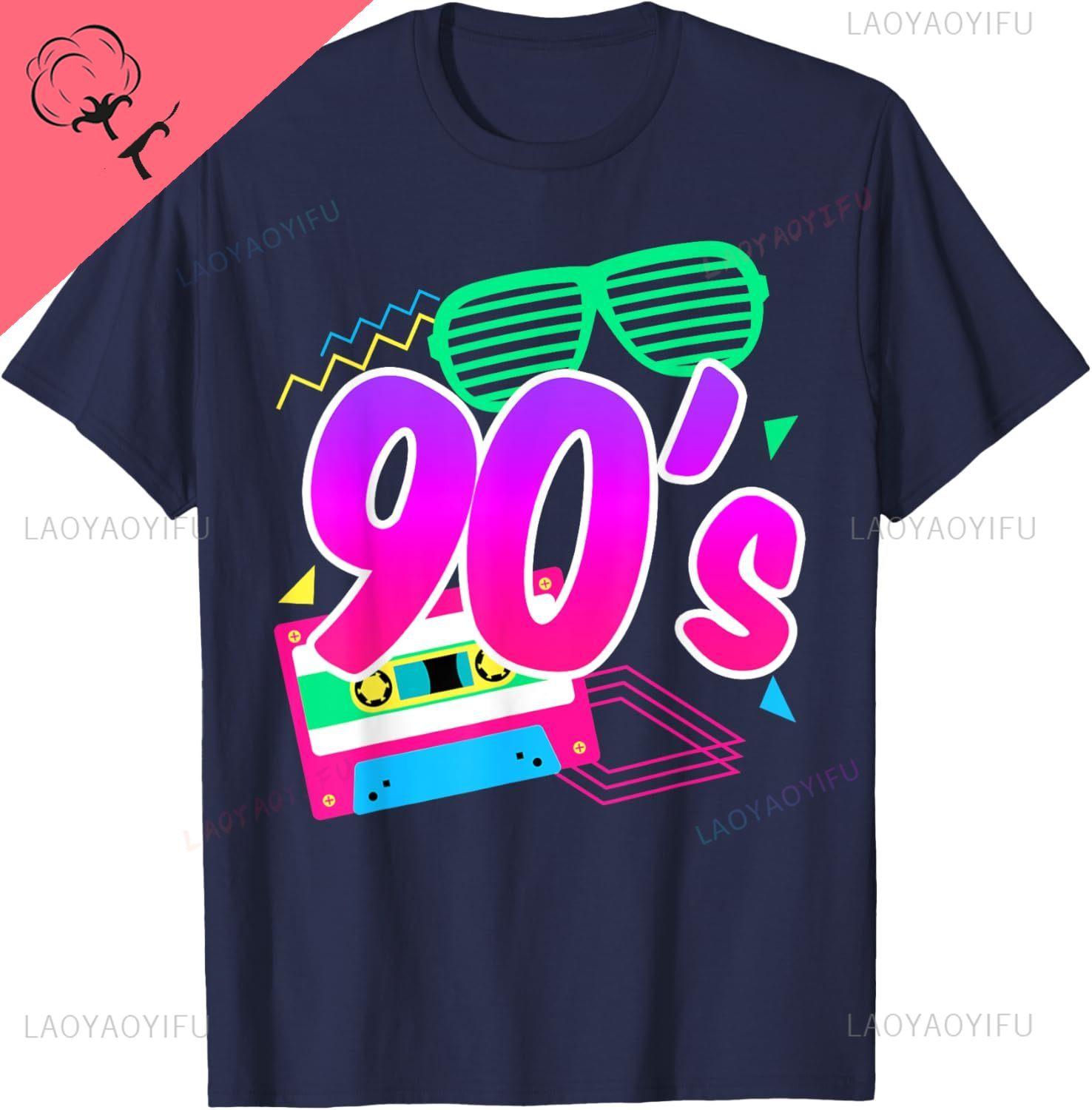 

1990 s 90s Retro I Heart The Nineties T-Shirt Cotton Funny Shirt Unisex Summer Streetwear Tops Casual Camiseta Hombre S