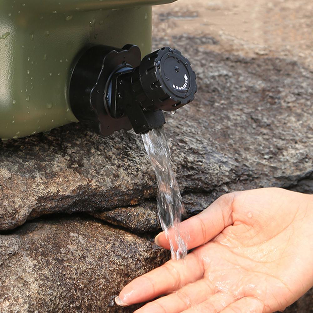 18.5L/11L Camping Bucket Water Storage Large Capacity Water Bag with Detachable Faucet for Camping Fishing Picnic Water Drinking