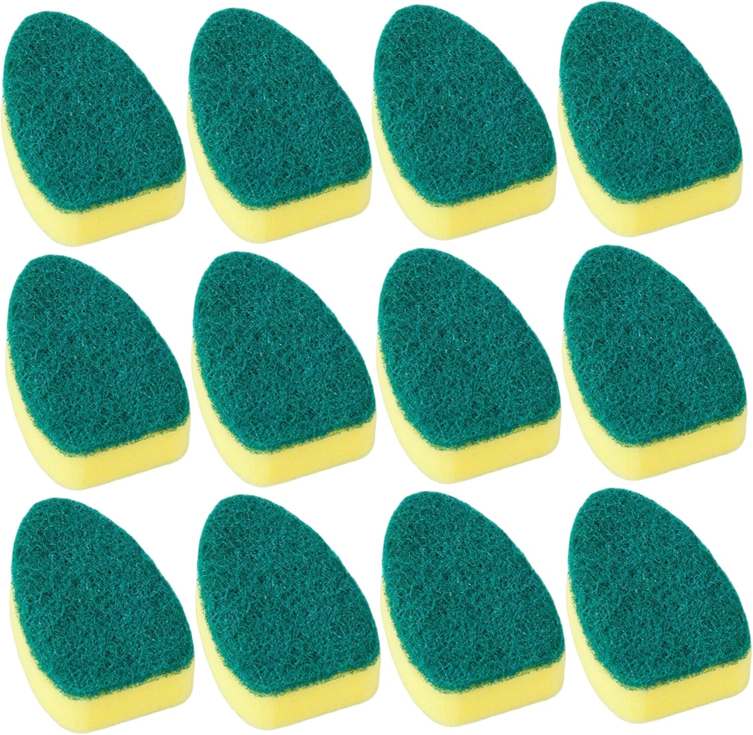 24/12Pcs Dish Wand Sponge Refills Non-Scratch Dish Spong 3.5x2.4 Wand Refill Replacement for Kitchen Cleaning Supplies