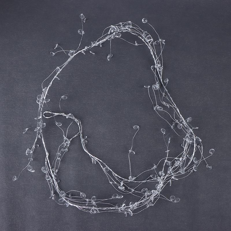 DIY Akrylové Křišťálové Korálky Kapka Déšť Šňůrka Větev Závěsná Girlanda Průhledná Diamantová Korálková Svatba Dekorace