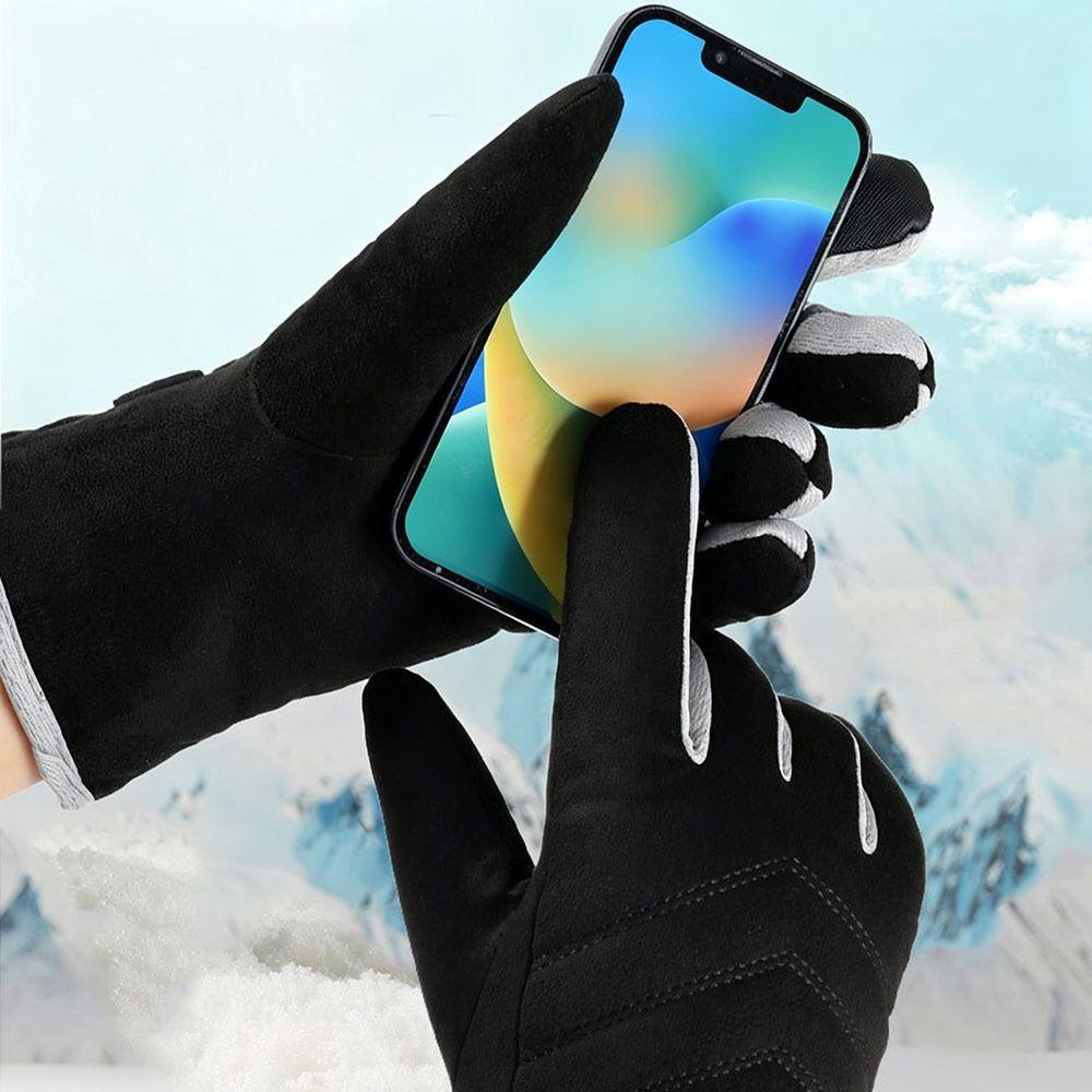 Warm Winter Gloves Touchscreen Thickened Thermal Gloves Fashion Cycling Gloves for Men