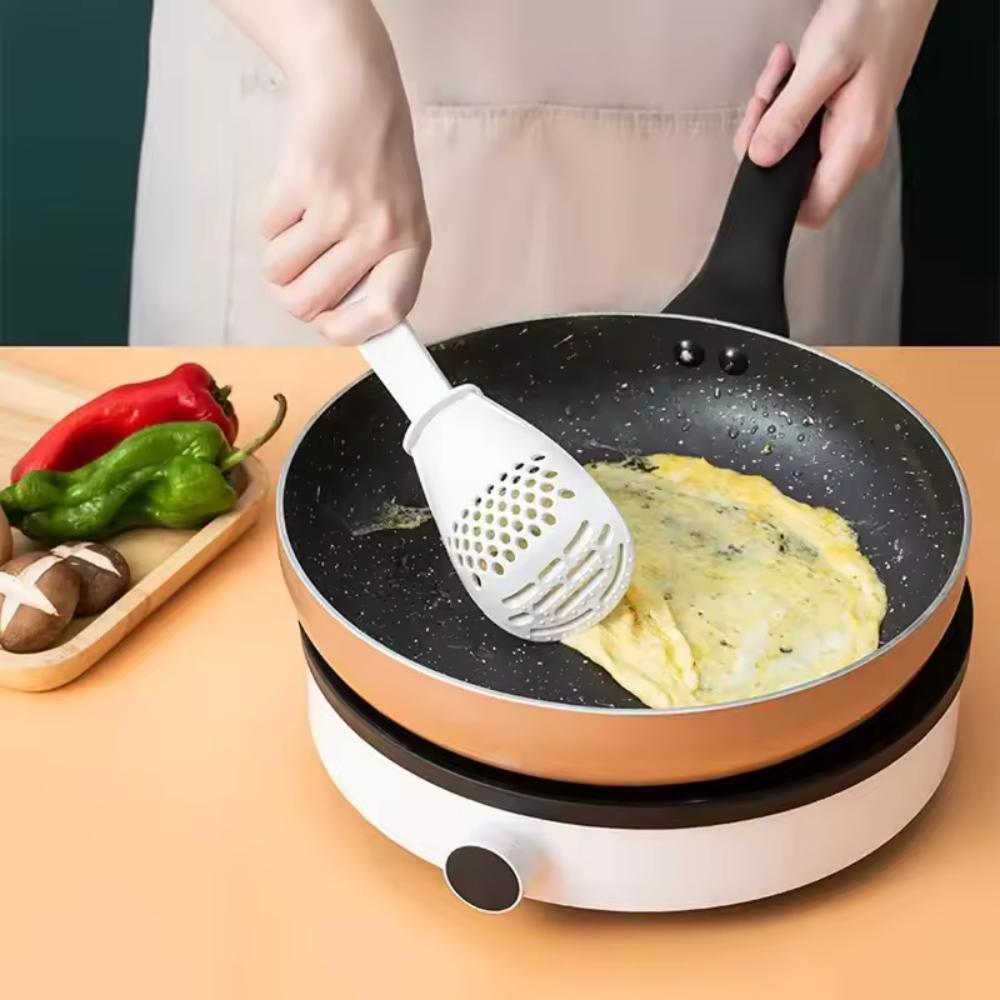 Kitchen Multi-Functional Cooking Spoon Portable Household Food Colander Electric Rice Cooker Spoon Baby Complementary Food Tool