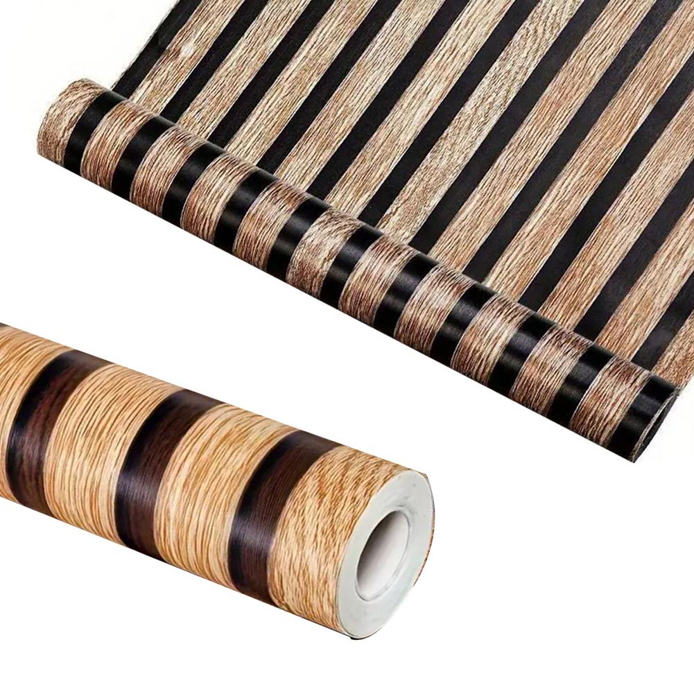 45CM*3 Meters Waterproof PVC Imitation Wood Grain Wall Stickers Wall Renovation Wall Sticker  Wood Grain Wallpaper