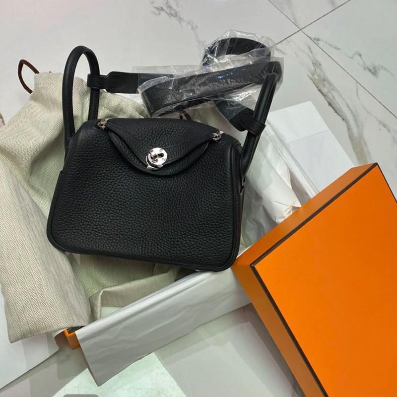 Crossbody-Tasche Mini Lindy Tasche Mini Arzttasche 2024 Rindsleder Damen-Tasche tragbar Schulter Medizinertasche