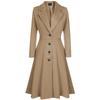Herbst und Winter Neue frauen Woll Mantel Lange ärmeln Mode Casual Trenchcoat Frauen