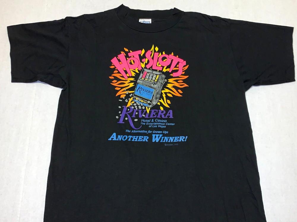 Rare Vintage 1995 Riviera Casino Hotel Las Vegas T-Shirt New LARGE Single Stitch Unisex T-Shirt L