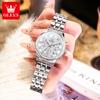 New Business Womens Watches Luxury Leather Chronograph Quartz Watch for Ladies Fashion Wristwatch Relogio Mujer