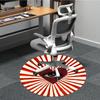 1pc Heart Eye Symbol Chair Carpet for Office, Non slip, Soft and Durable Office Rug for Interior Decoration