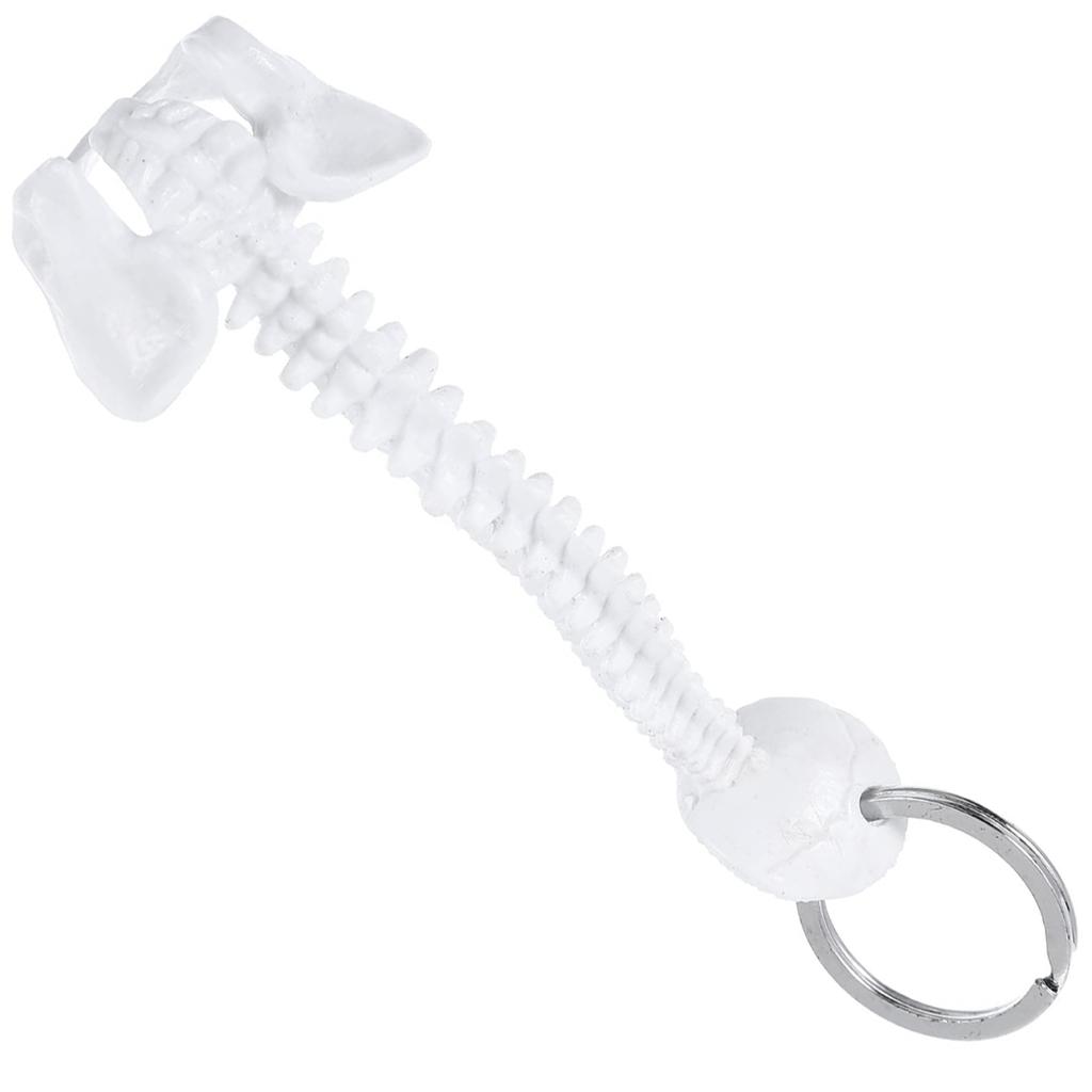 Miniature Human Spine Skeleton Keychain for Teaching Aid Decorative Anatomical Model Keyring Handmade Car Key Charm