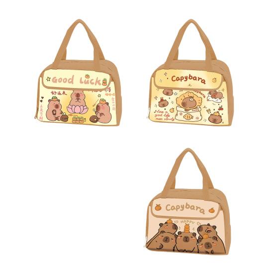 Cartoon Lunch Bag Insulated Bag Large Capacity Zipper Closure Waterproof Easy to Clean Lunch Tote Bag with Handle