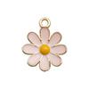 Pink Flower Oil Drop Korean Keychain & Bracelet Pendants