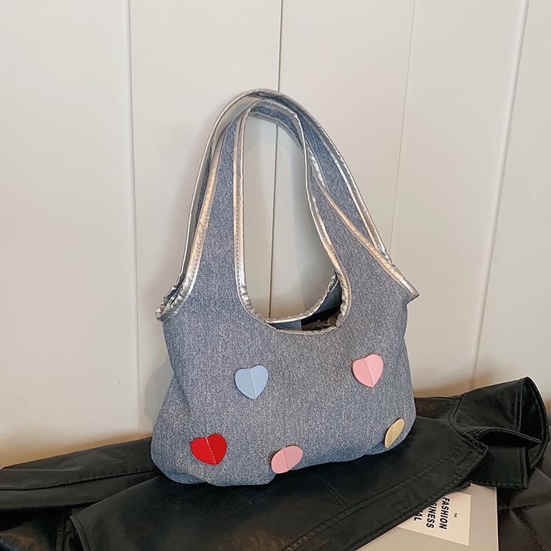 Шикарная коричневая розовая белая синяя сумка-тоут для женщин лето 2024 универсальная сумочка синий