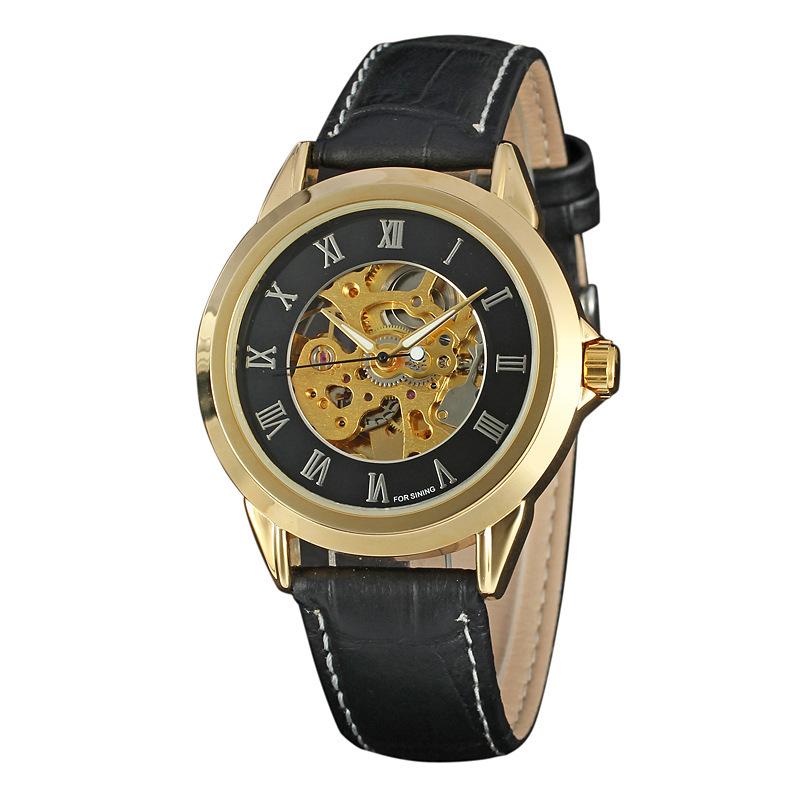 Forsining Men Fashion and Leisure Hollow Automatic Mechanical Watch