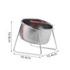 New 304 Stainless Steel Single And Double Cats Dogs Bowl Neck Protection Anti Slip Anti Overturning Cats Dogs Feeding Water Bowl