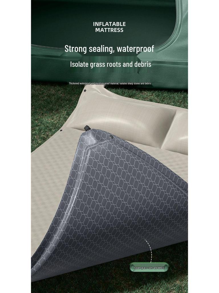 Aufblasbare Campingmatratze: Feuchtigkeitsfeste Isomatte oder Zeltbodenmatte für den Außenbereich