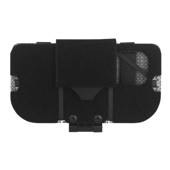 

Складний мисливський жилет Тримач для телефону Пластина для iPhone 15 Мобільний Універсальний комод Навігаційна дошка Кріплення для мобільного телефону Кріплення для зовнішнього жилета чорний