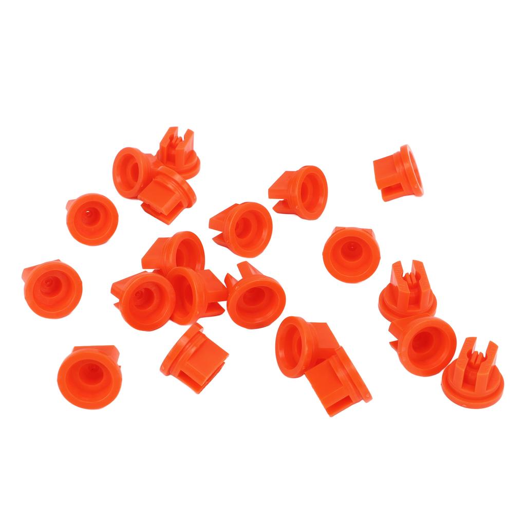 20pcs Flat Fan Spray Tip High Pressure Plastic Agricultural Sprayer Nozzle for Plant Protection Drone Orange
