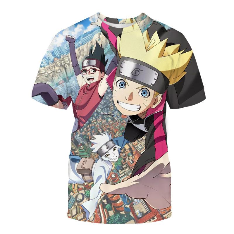 

Новая молодежная футболка Four Seasons Breathable Mesh Naruto для мужчин с 3D-принтом L