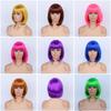 Short Bob Cut Straight Hair Wig with Bangs - Cosplay Universal Fit